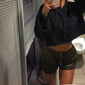 Silk High Waisted Shorts